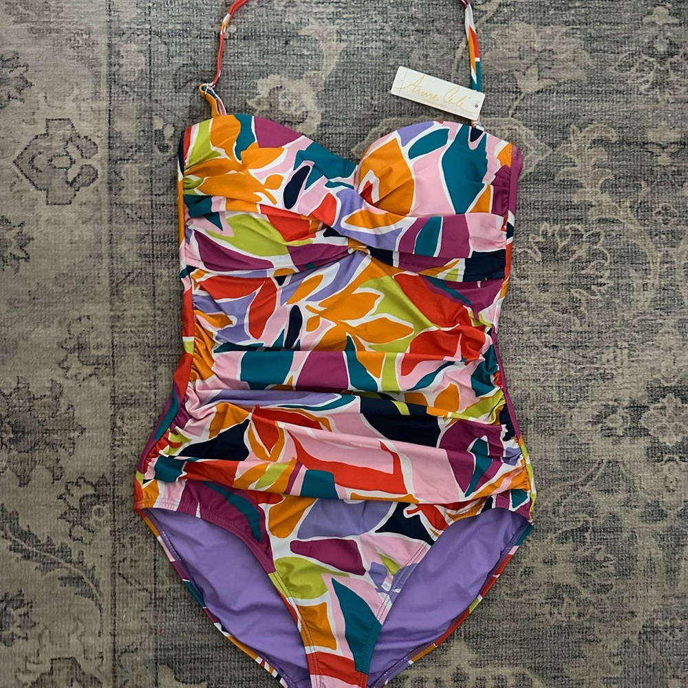 Anne Cole Multicolor One Piece Swimsuit